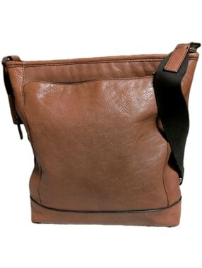 COACH Camden Distressed Leather Crossbody/Shoulder Bag F71341 Rustic Brown